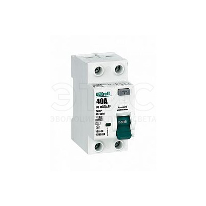 Выключатель дифференциального тока УЗО 03-6кА-2P-040А-030-AC